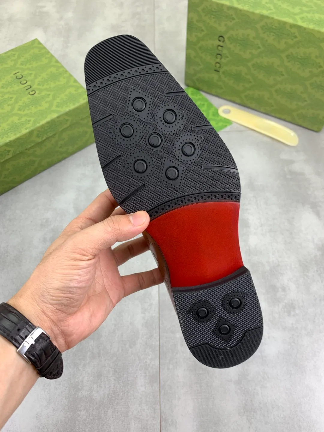 Men's Men's Shoes 💰P580 [New Style] 💰💎💎💎 [Gucci] GUCCI high-end men's formal business leather shoes, original order 1:1! Original imported high-end calfskin, original metal buckle, imported first-layer pigskin lining for feet, original high-end outsole, men's shoe size: 38-44